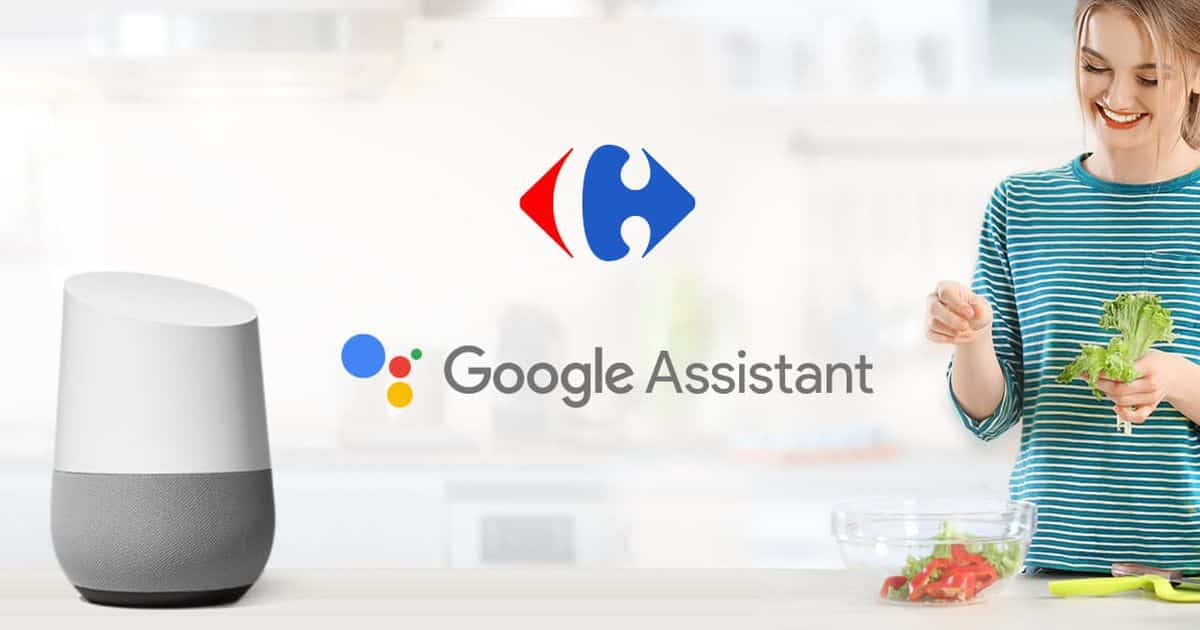 google assistant carrefour